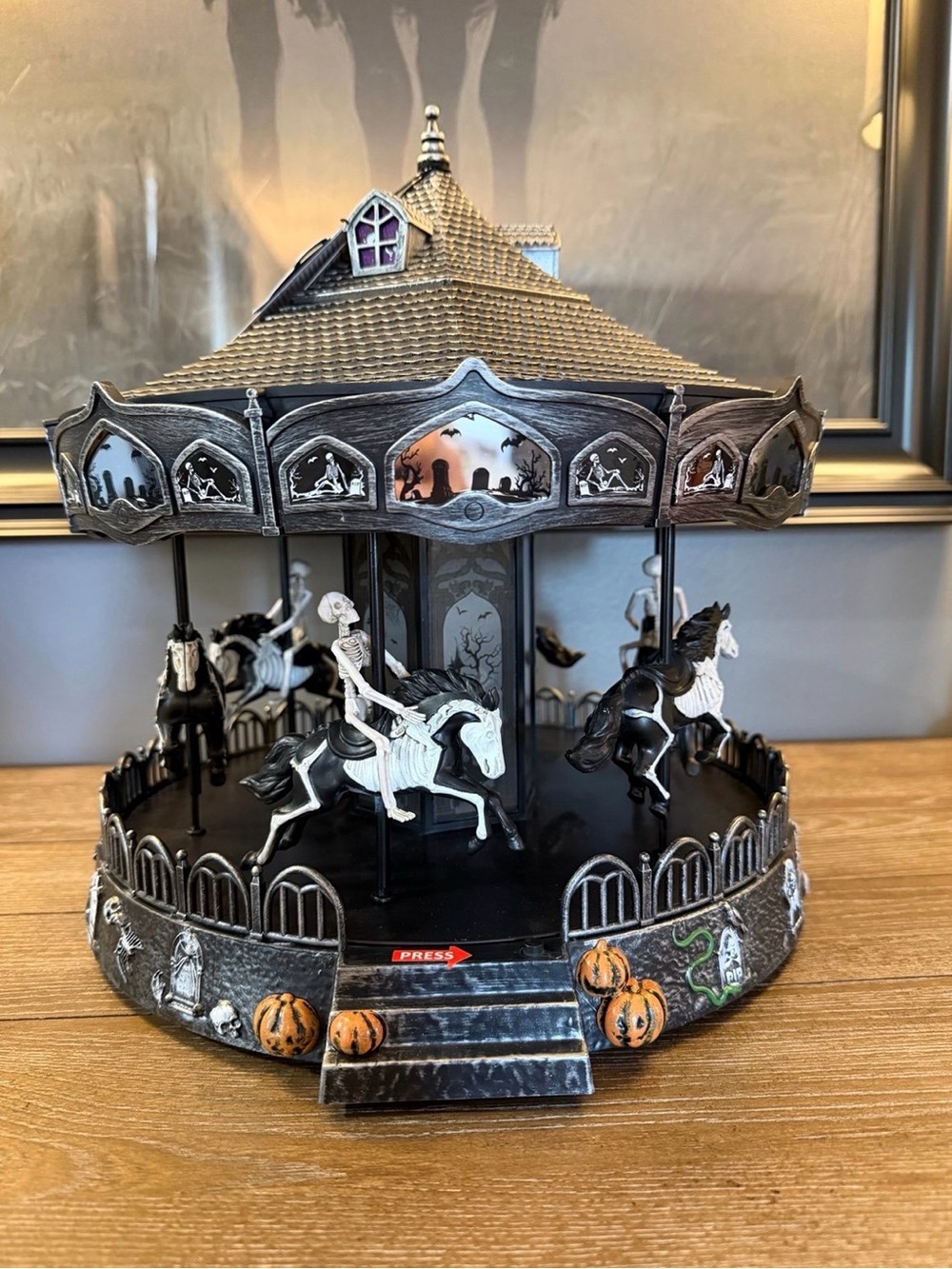 Toil and Trouble Musical Halloween Carousel